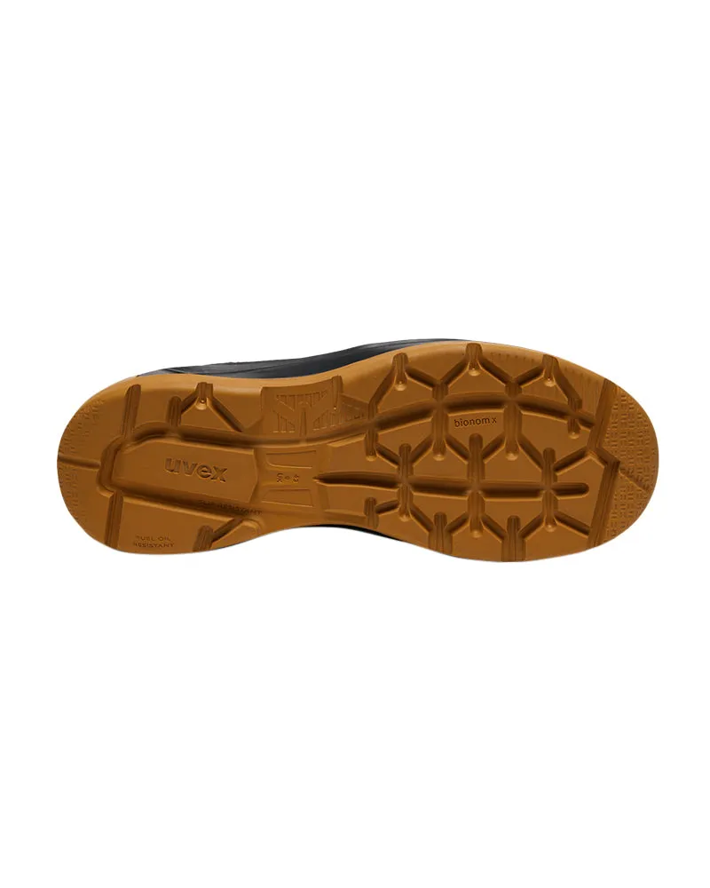3 x-flow zip side safety boot - Black/Tan