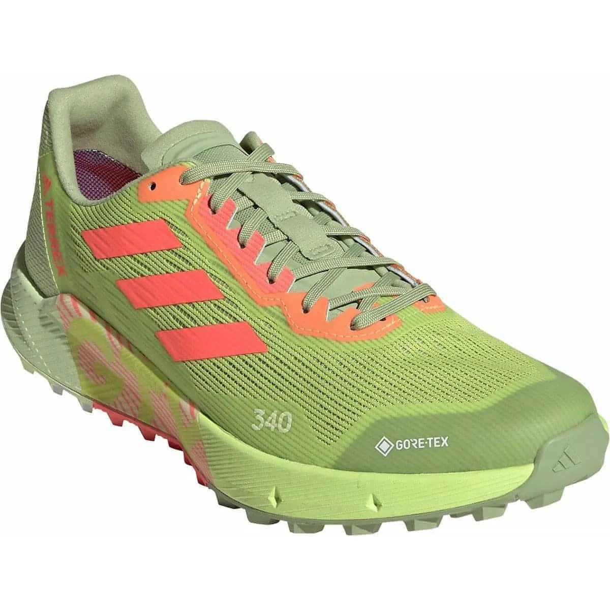 adidas Terrex Agravic Flow 2 GORE-TEX Mens Trail Running Shoes - Yellow