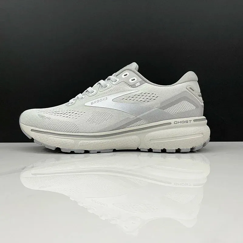 BROOKS Ghost 15 Peacoat Pearl Salt Air Running Shoes Women Men Long-Distance Road Sport Training Casual Sneakers