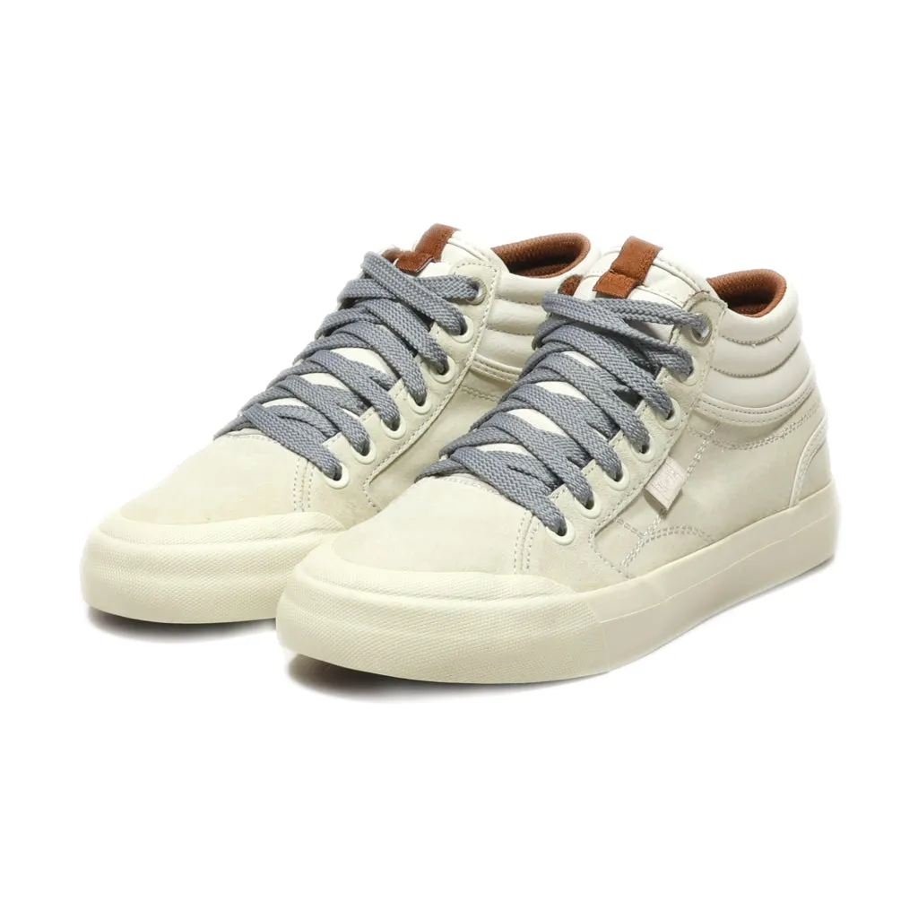 Dc Shoes Evan Hi High-Top Sneakers Leather Beige Colour For Women