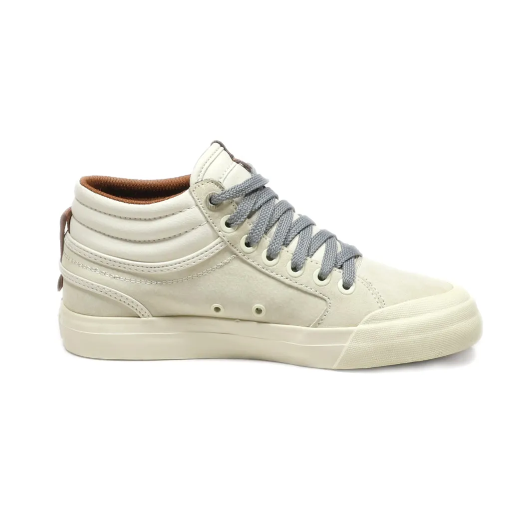 Dc Shoes Evan Hi High-Top Sneakers Leather Beige Colour For Women