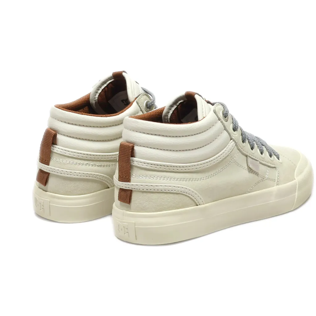 Dc Shoes Evan Hi High-Top Sneakers Leather Beige Colour For Women