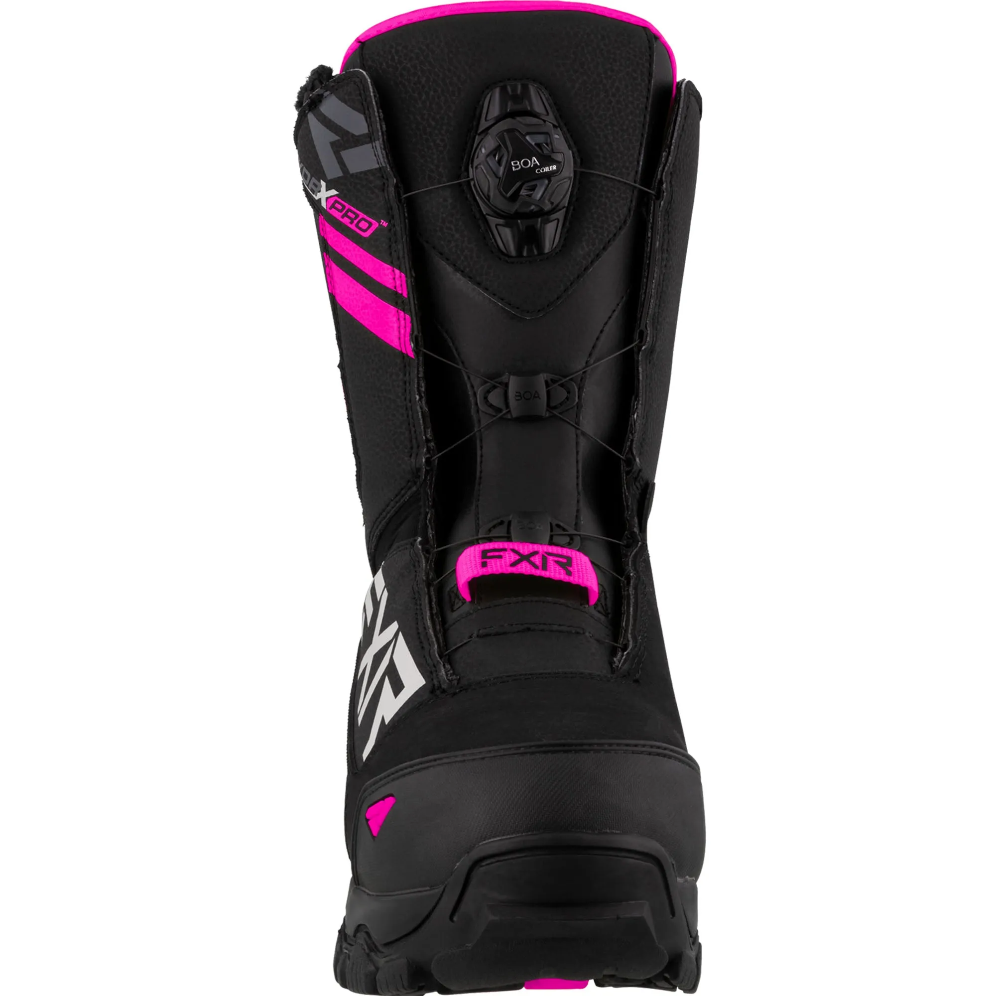 FXR Helium Boa Snowmobile Boots Black/Fuchsia