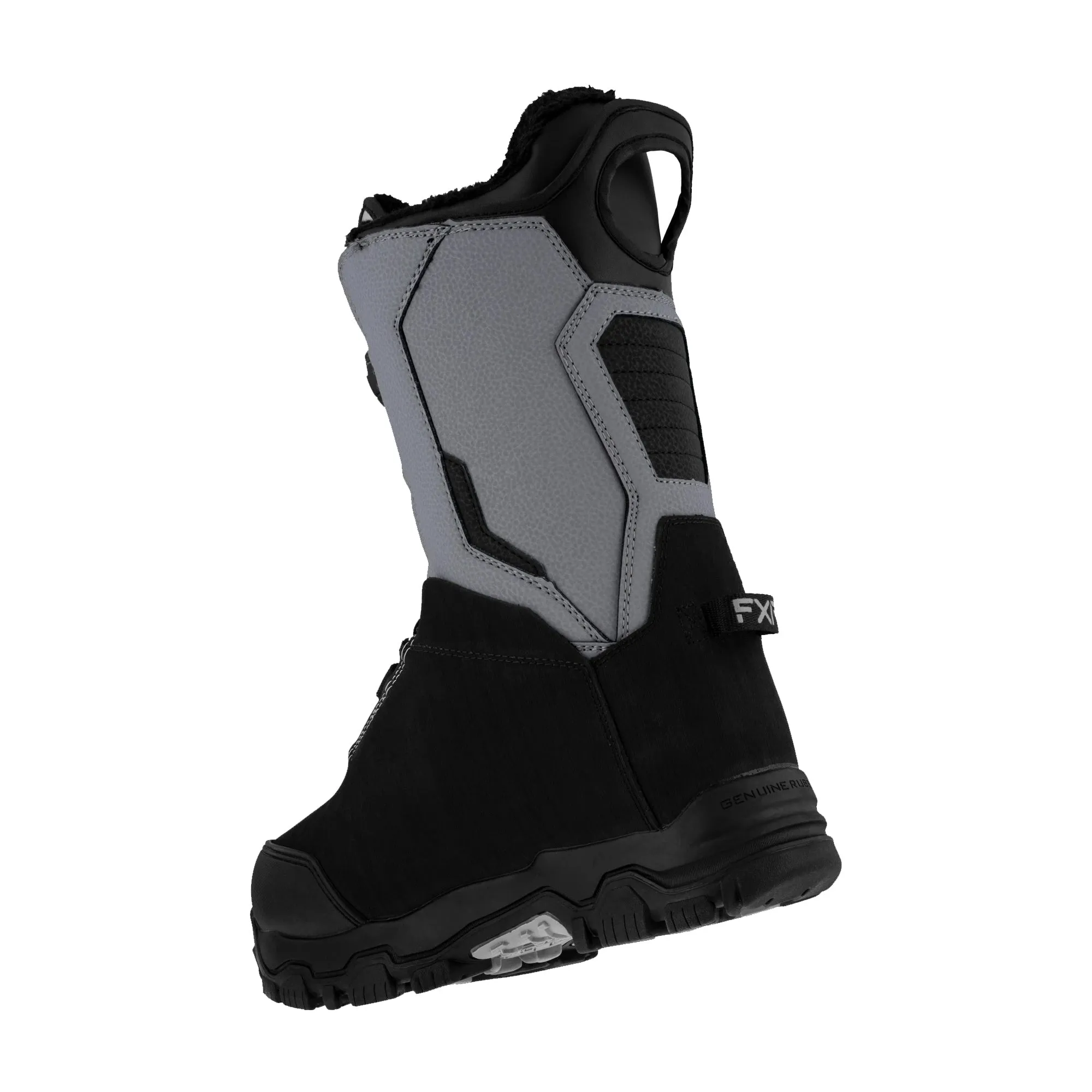 FXR Helium Dual Boa Snowmobile Boots Black/Steel Gray