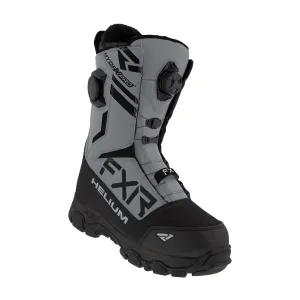 FXR Helium Dual Boa Snowmobile Boots Black/Steel Gray