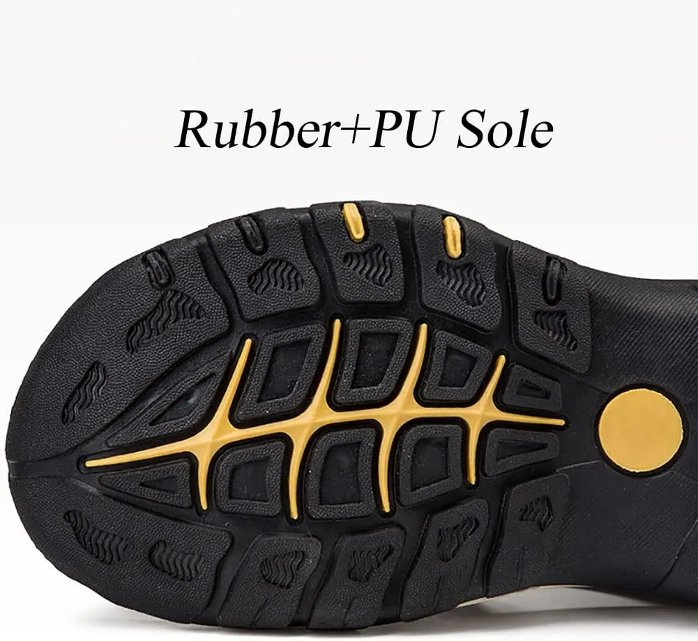 GEXECEUSS Men's Sport Sandals Lightweight Water Shoes Closed Toe Fisherman Sandals Walking Casual Leather Athletic Shoes for Summer Outdoor Beach Wading Boat