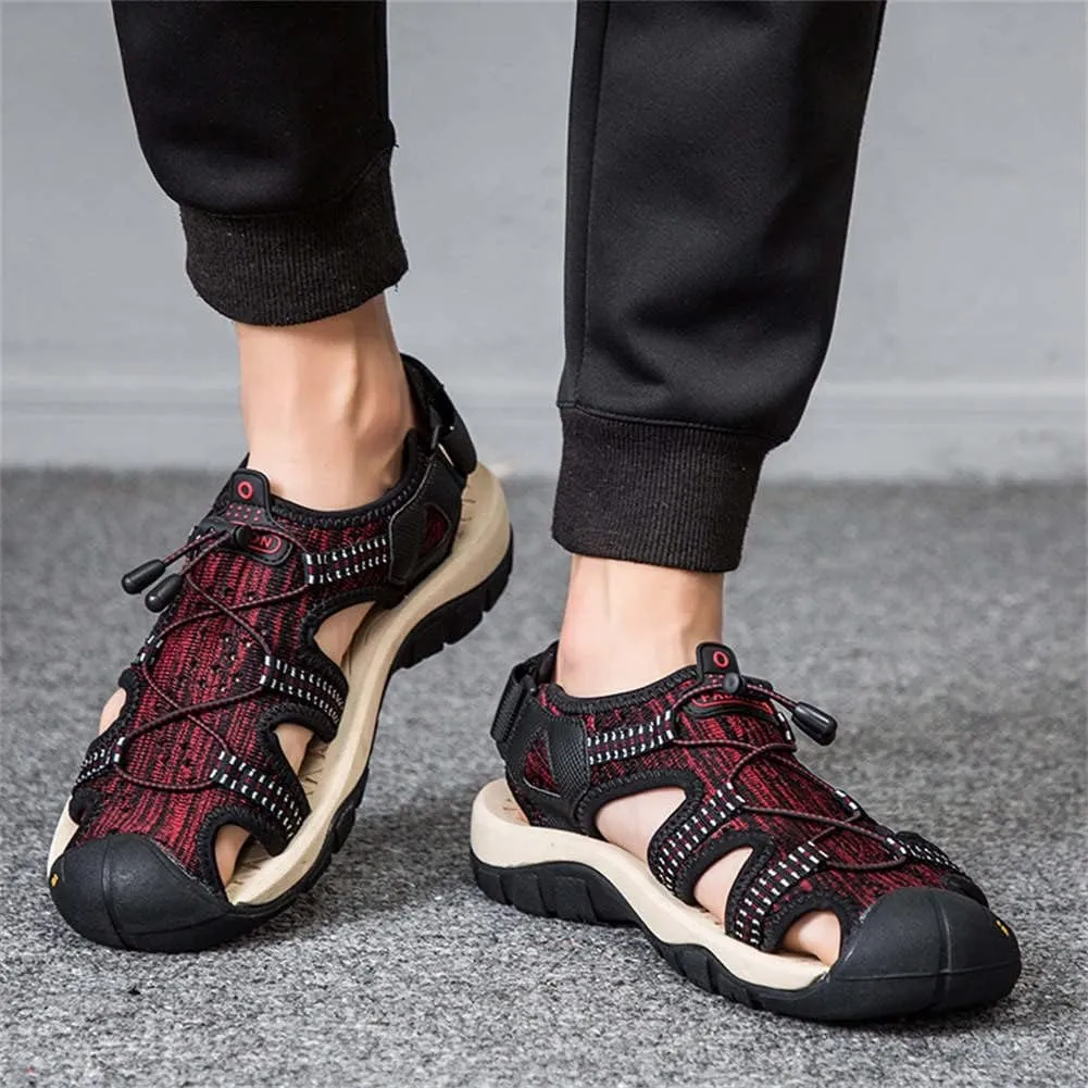GEXECEUSS Men's Sport Sandals Lightweight Water Shoes Closed Toe Fisherman Sandals Walking Casual Leather Athletic Shoes for Summer Outdoor Beach Wading Boat