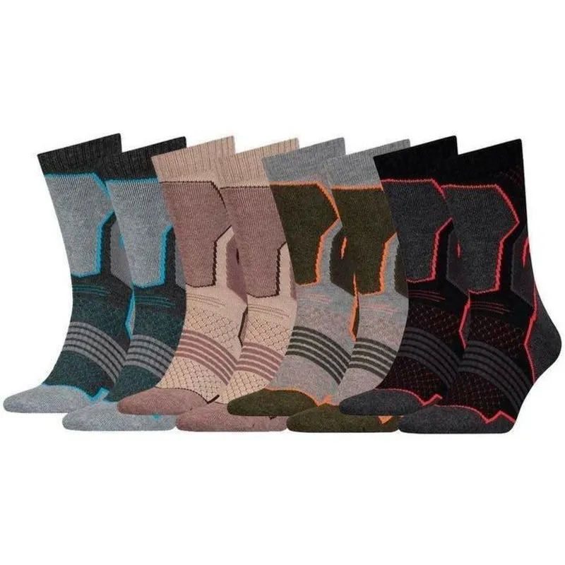 HEAD Hiking Crew Unisex Socks Blue/Pink - 2 Pack