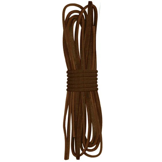Manakey Group Leather Laces 72 in. Brown (72", Brown)