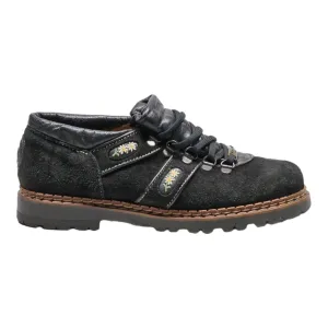 MICHEL JORDI Hiking Boots Black Suede Womens UK 5