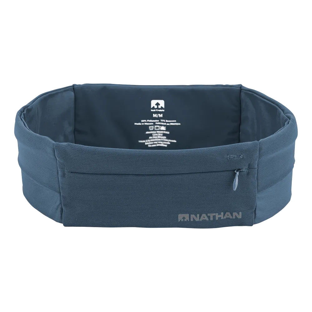 Nathan | The Zipster Lite Storage Belt | Unisex | Blue Mirage