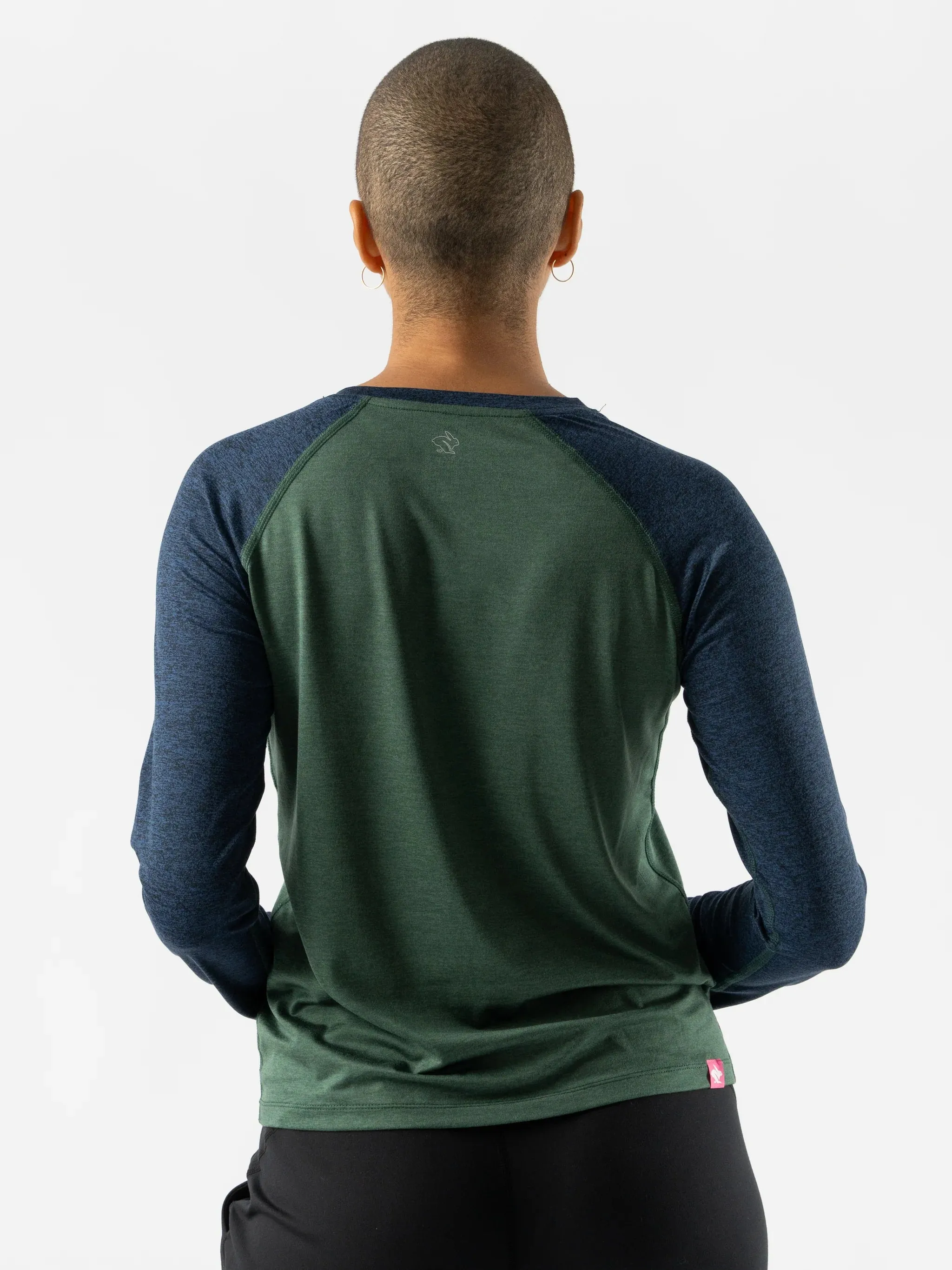 rabbit | EZ Tee Long Sleeve Cropped | Women's | Eclipse Forest