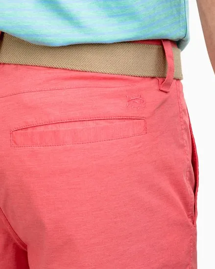 Southern Tide Heather T3 Gulf Short - Rosewood Red