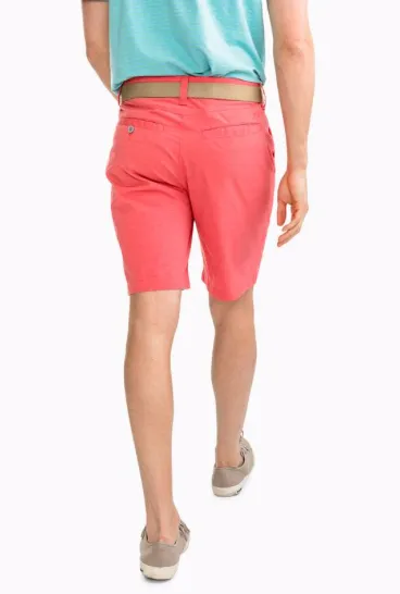 Southern Tide Heather T3 Gulf Short - Rosewood Red