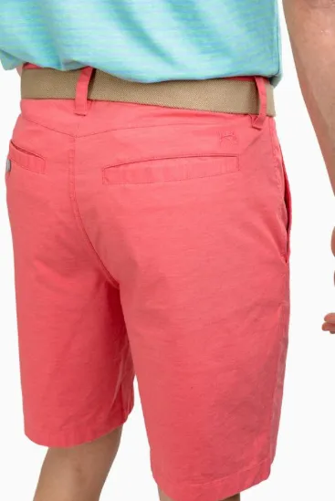Southern Tide Heather T3 Gulf Short - Rosewood Red