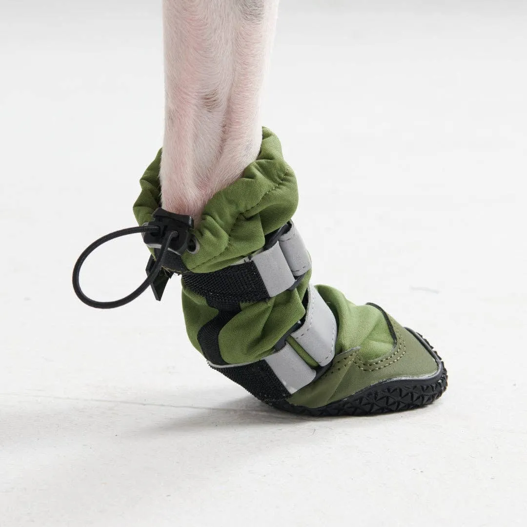 Spark Paws Flex Shell Water-resistant Green Dog Boots