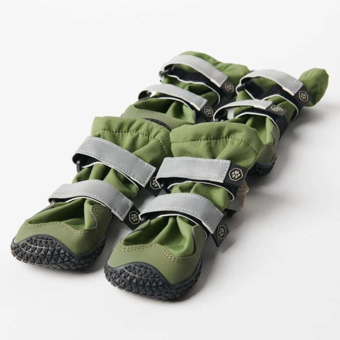 Spark Paws Flex Shell Water-resistant Green Dog Boots