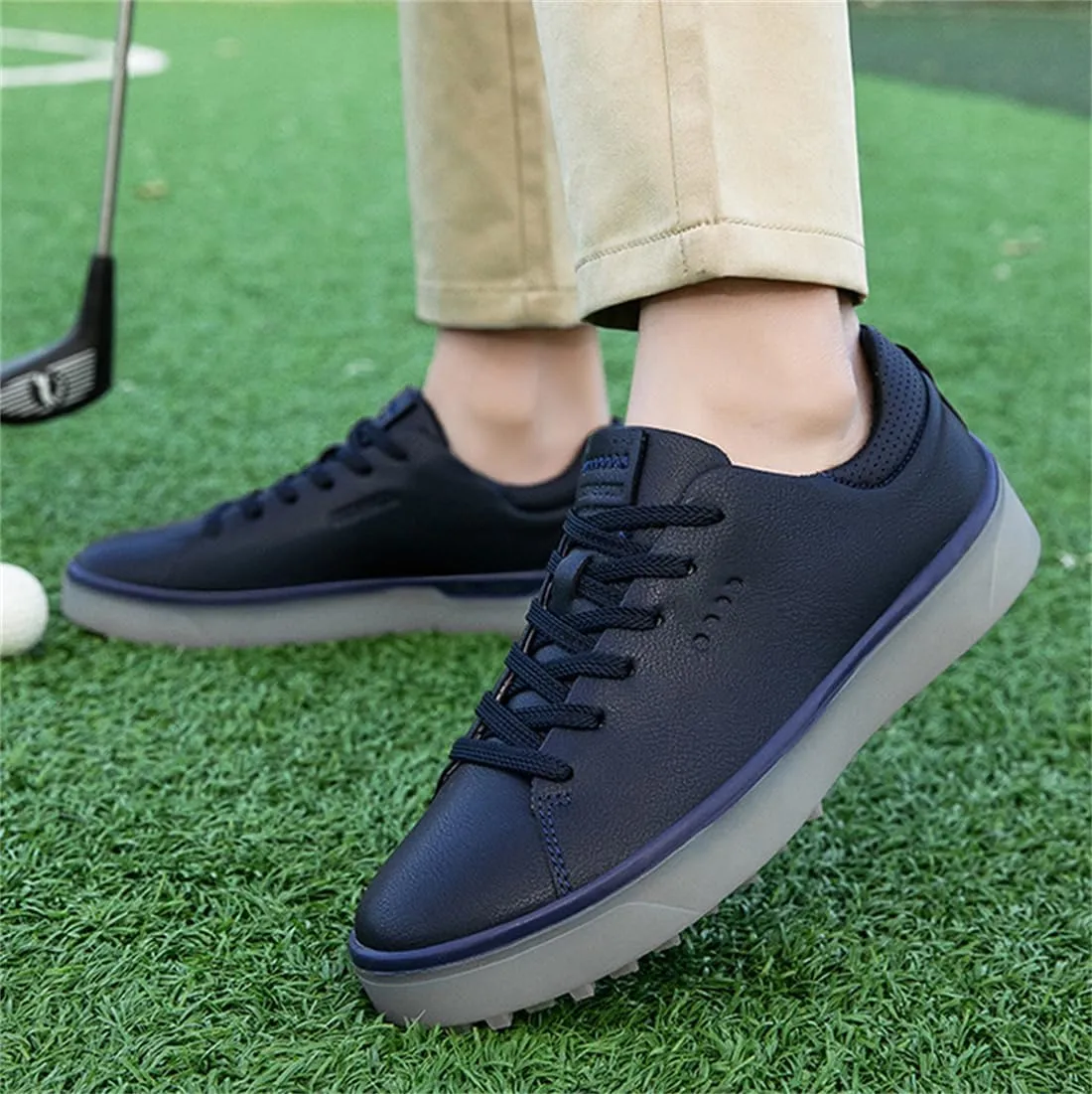 Spikeless Golf Shoes for Ladies Water-Resistant Trainers Non-Slip Lightweight Breathable Golfing Footwear