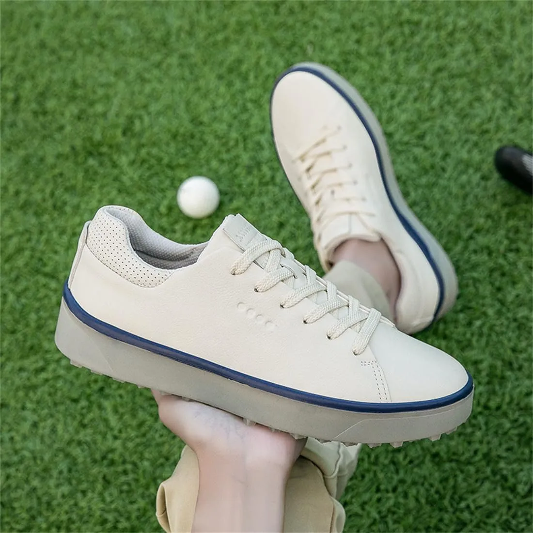 Spikeless Golf Shoes for Ladies Water-Resistant Trainers Non-Slip Lightweight Breathable Golfing Footwear