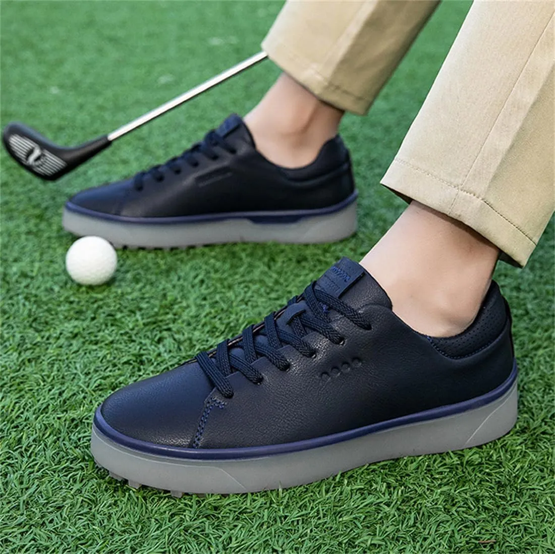 Spikeless Golf Shoes for Ladies Water-Resistant Trainers Non-Slip Lightweight Breathable Golfing Footwear