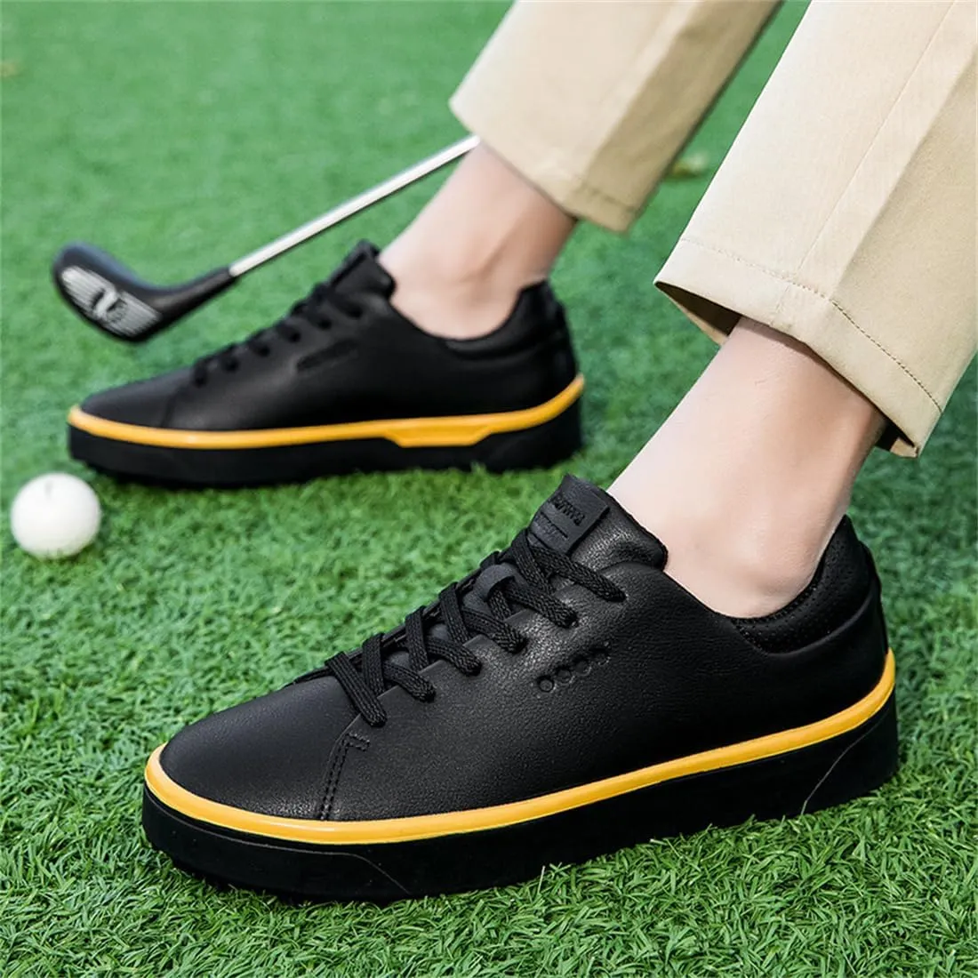 Spikeless Golf Shoes for Ladies Water-Resistant Trainers Non-Slip Lightweight Breathable Golfing Footwear