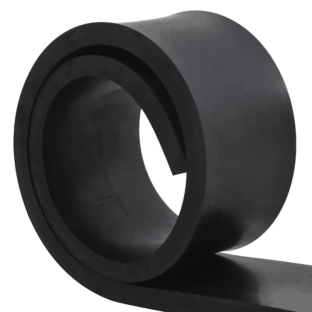 vidaXL Rubber Edge for Snow Plow Black 120x15x2 cm